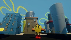 Pac-Man in Downtown Bikini Bottom