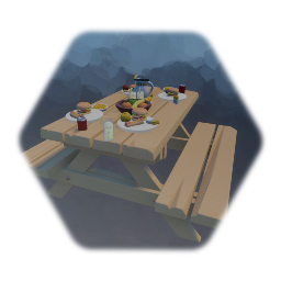 Remix of Picnic Table with food.
