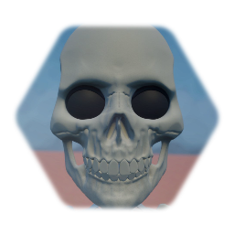 A very upset skeleton