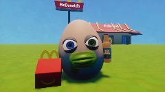 Jeffrey the egg goes to McDonald's