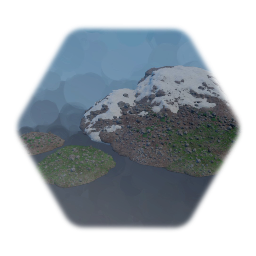 Dirt hill with Rocks