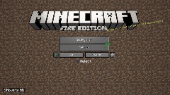 Minecraft main menu