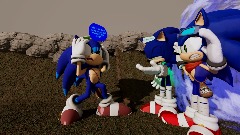 If 2 Sonics met Corrupted Crystal Sonic, at a bad time