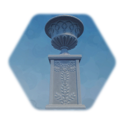 Ornate Pedestal Planter