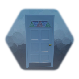 Door and Frame Stain  Glass Opens