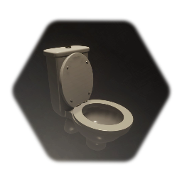 Realistic Toilet White Seat Version