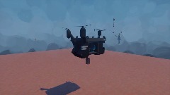 Helicopter infiltration sequence animation test