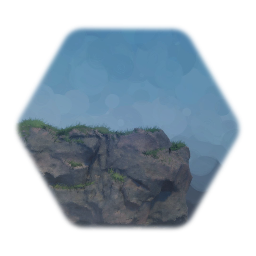 Realistic Grassy Cliff