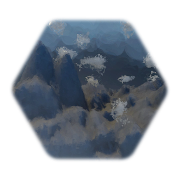 Cloudy Mountain Range