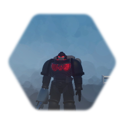 Space marine dark man