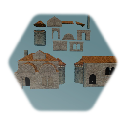 A set to make medieval buildings and stuff