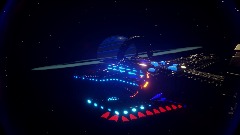 A Space Ship Takes Off