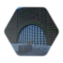 Dungeon gate with mechanism