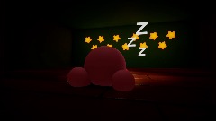 Kirby Sleeps on the Job