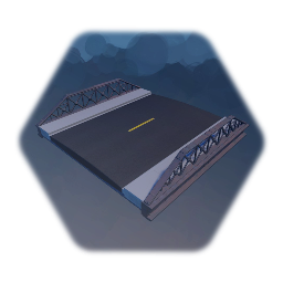 Short Two Lane Truss Bridge