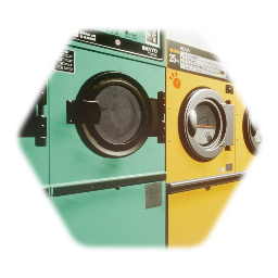 ランドリーの洗濯機と乾燥機