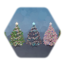 Fake Pre-lit Christmas tree