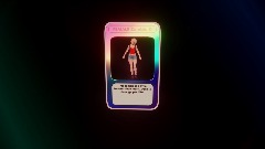 Shiny zombie card Female zombie D