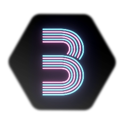 Neon Retro Striped Number 3