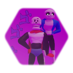 Sans and Papyrus but its one big JoJo reference.
