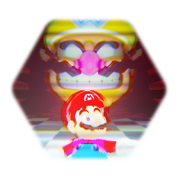The Wario Apparition but Mario is siren head