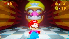 The wario apparition but mario has a small head