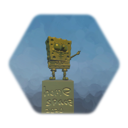 Gold statute Spongebob