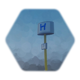 busstop simple comic - Bushalte Sign