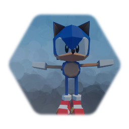 Sonic R low-poly model