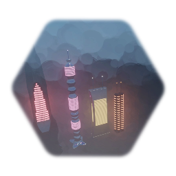 Small futuristic building