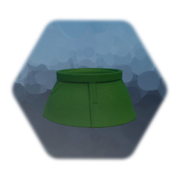 Miss Molecule's Green denim skirt