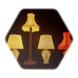 Vintage Lamps with Shades