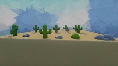 Man trapped in desert