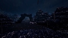 Snowy mountains (Rain storm)