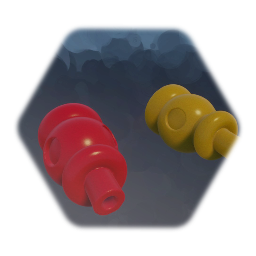 Canon à ketchup et Canon à moutarde