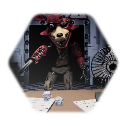 <term> Semi-Stylized Withered Foxy.