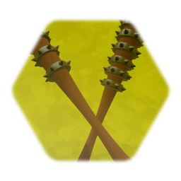 Cartoonish Spiked Bats