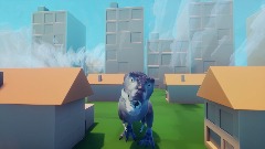 Survive Giant Kaiju battle with a T-rex