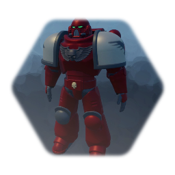 Space marine puppet (Blood Raven)