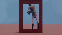 guy trying to sell a mirror