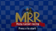 Meta runner racing Crash team racing edition title screen