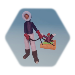 Parent Pulling Sledge