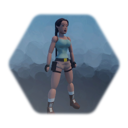Lara Croft PS1 sculpture