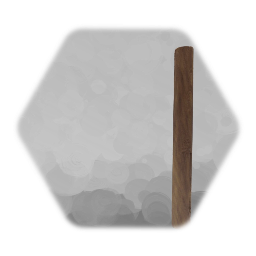 Runder Holzbalken