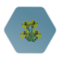 Minecraft style Yellow flower