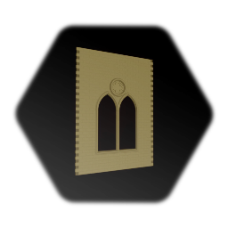 Stone Wall & Open Arched Windows