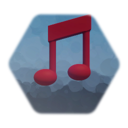 Red music note