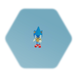 Sonic lowpoly Playable Puppet