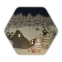 Snowy Village Elements
