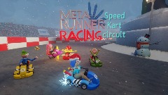 meta runner racing speed Kart circuit title Christmas themed